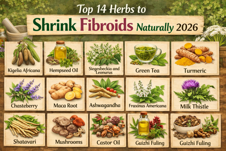 14 herbs to shrink fibroids naturally
