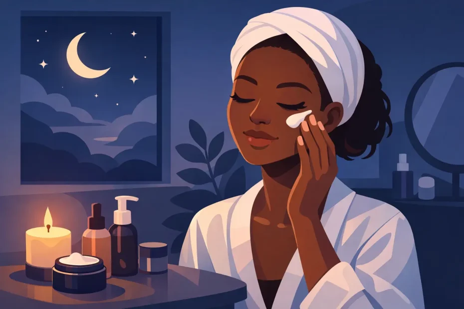 Night Skincare Routine for Dark Skin